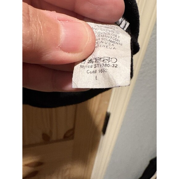 Hemish USA Tunic Sweatshirt Womens Large Black Tunic Leopard Print Camo Pullover - Picture 5 of 6